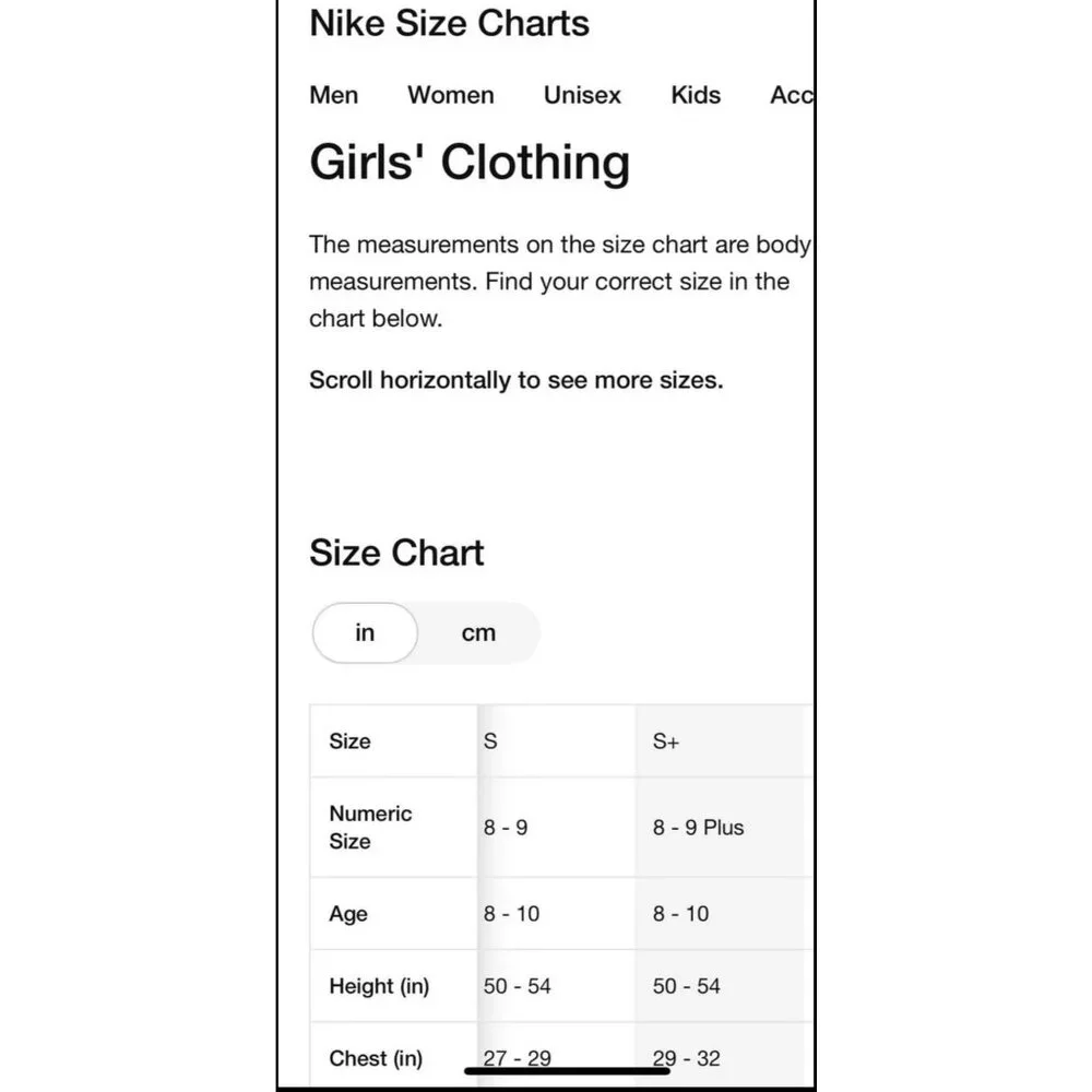 NWT Nike Athletic Set Girls Youth Size Small